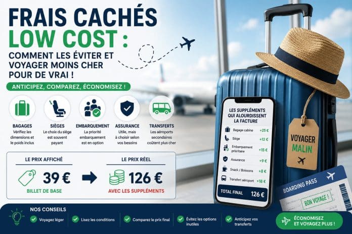 Eviter frais cachés compagnies low cost