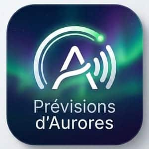 Logo d'appli pour aurores boréales.